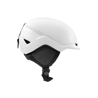 White professional snow ski helmet