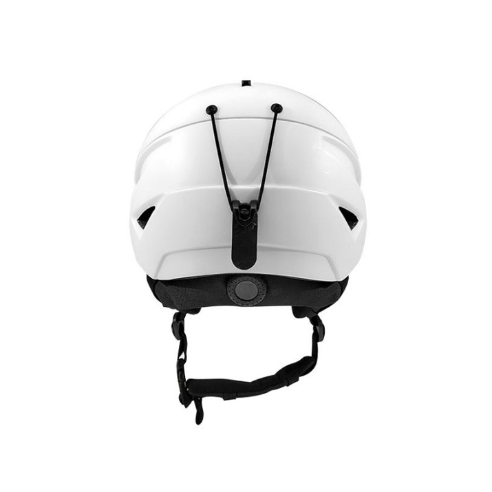 White professional snow ski helmet