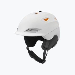 Highly efficient cushioning and shock-absorbing ski helmet
