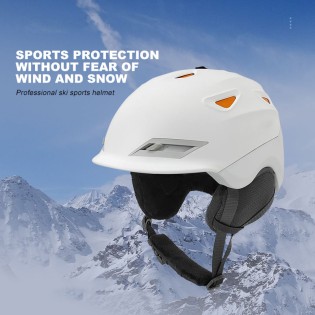Highly efficient cushioning and shock-absorbing ski helmet