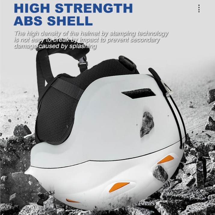 Highly efficient cushioning and shock-absorbing ski helmet