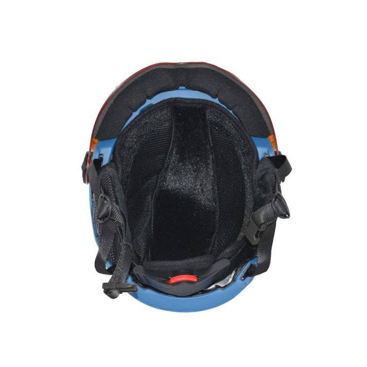 Blue professional outdoor ski helmet