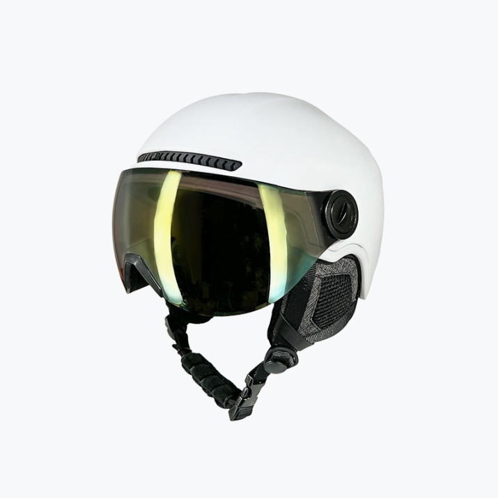 Professional ski helmet with goggles