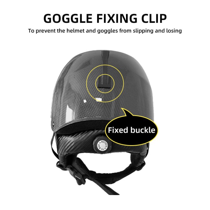 Carbon fiber hard shell ski helmet