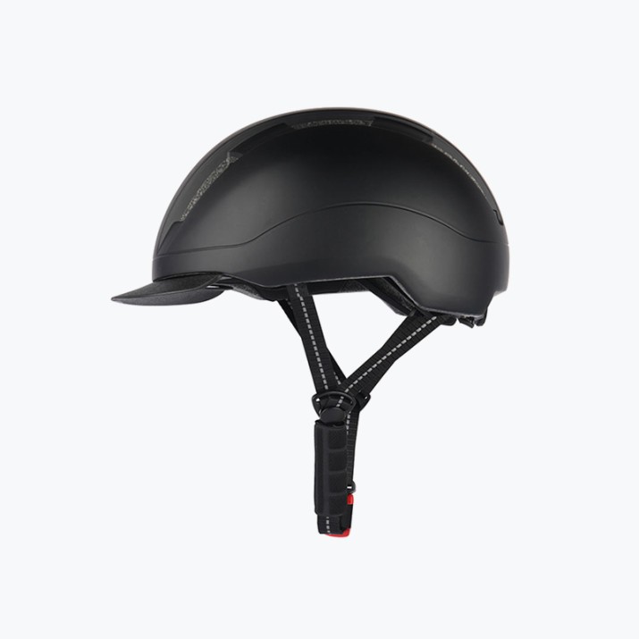 Solid color city bicycle helmet