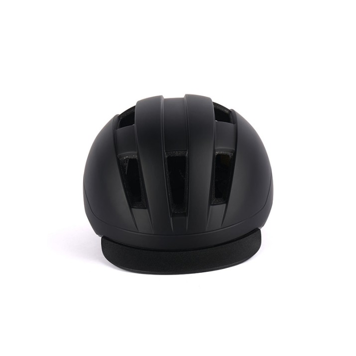 Solid color city bicycle helmet