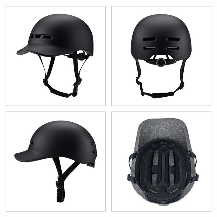Baseball cap style commuter cycling helmet
