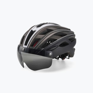 City Cycling Helmet with Magnetic Lens and Taillight