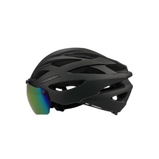 Urban commuter dual-sport bicycle helmet