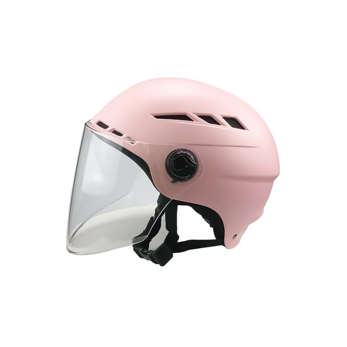 Urban commuter open-face electric motorcycle helmet